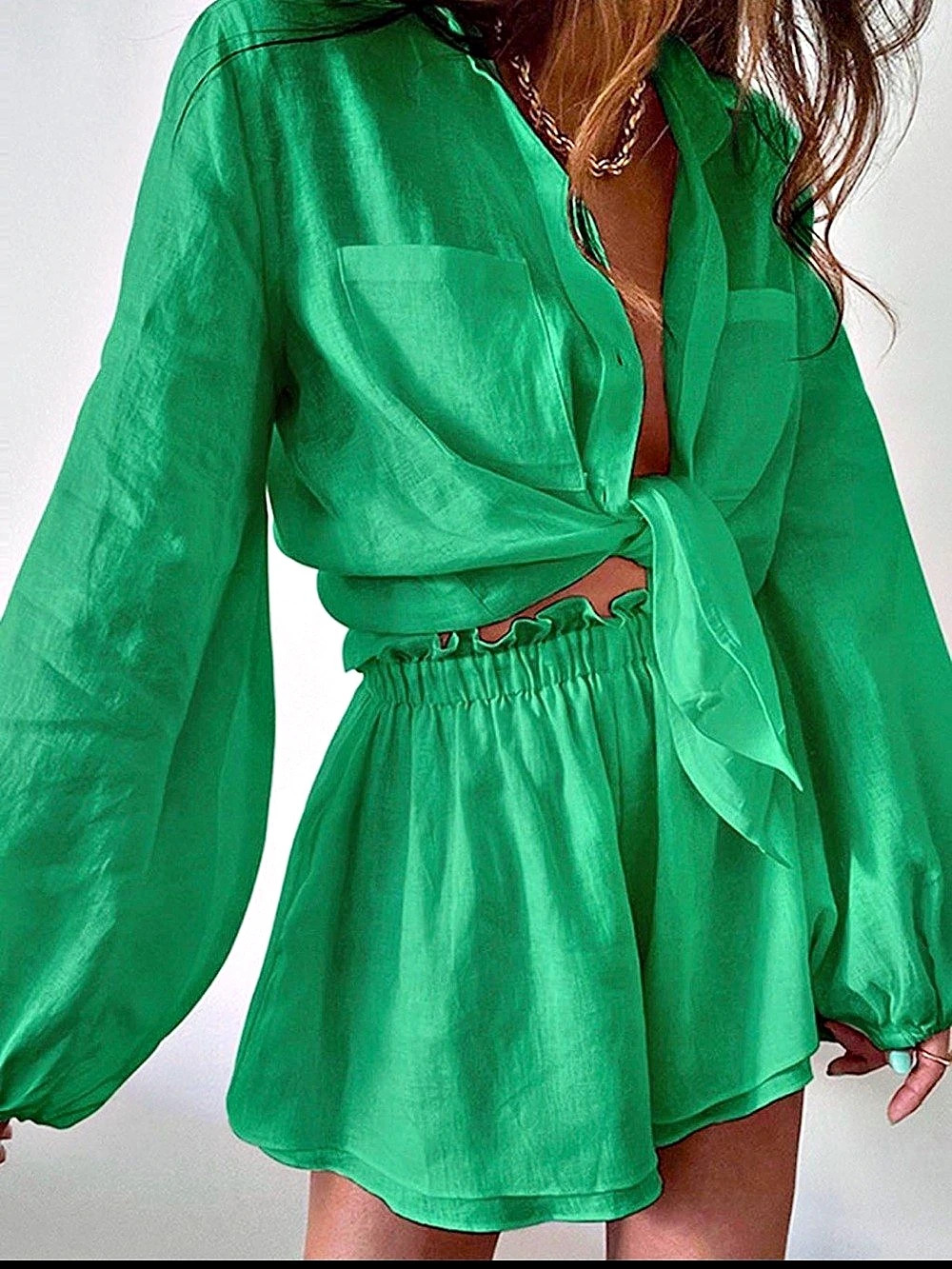 Two piece Aegean green set NWOT